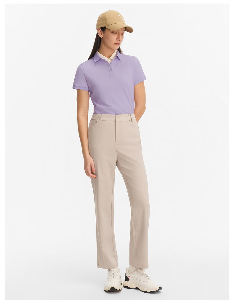 Biyinlefen Golf Women's 2026 Spring New Small Collar T-Shirt Sports Casual Stretch Comfortable Skin-Friendly Breathable Versatile Short Sleeve Polo Shirt 14